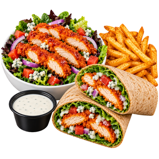 Crispy Buffalo Chicken Salad