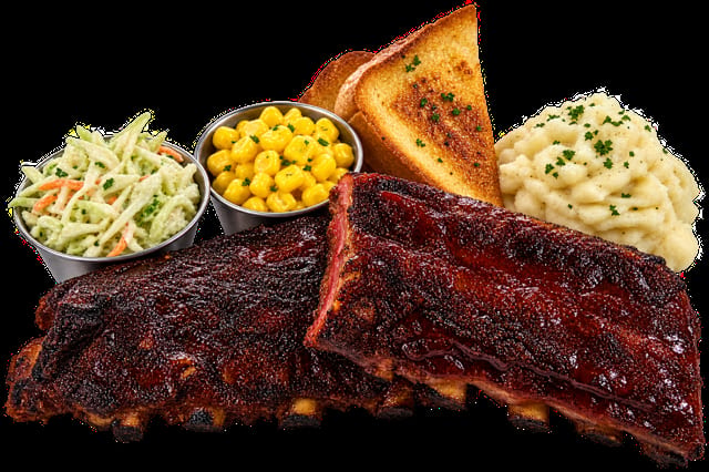 Full Rack of BBQ Ribs.