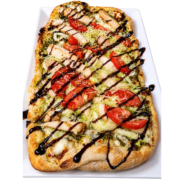 Chicken Pesto Flatbread.