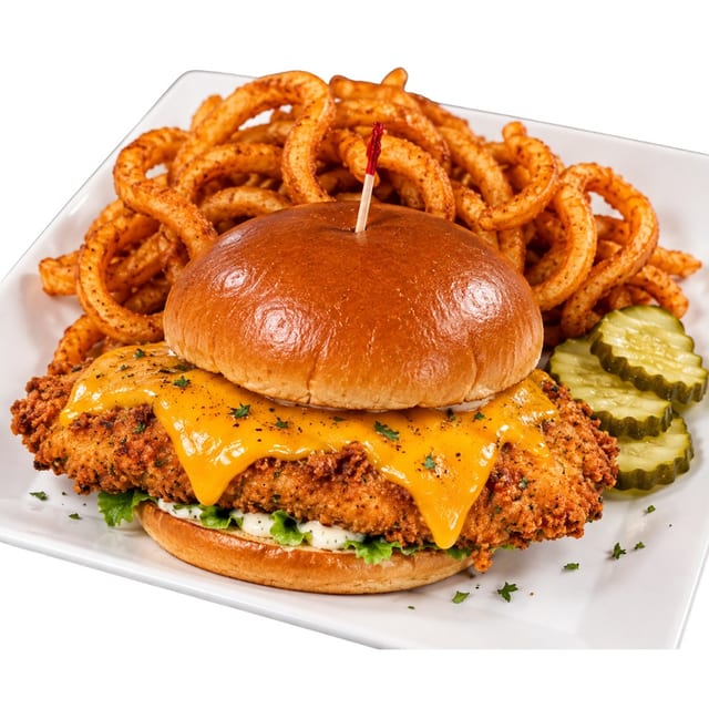 Chicken Schnitzel Sandwich.